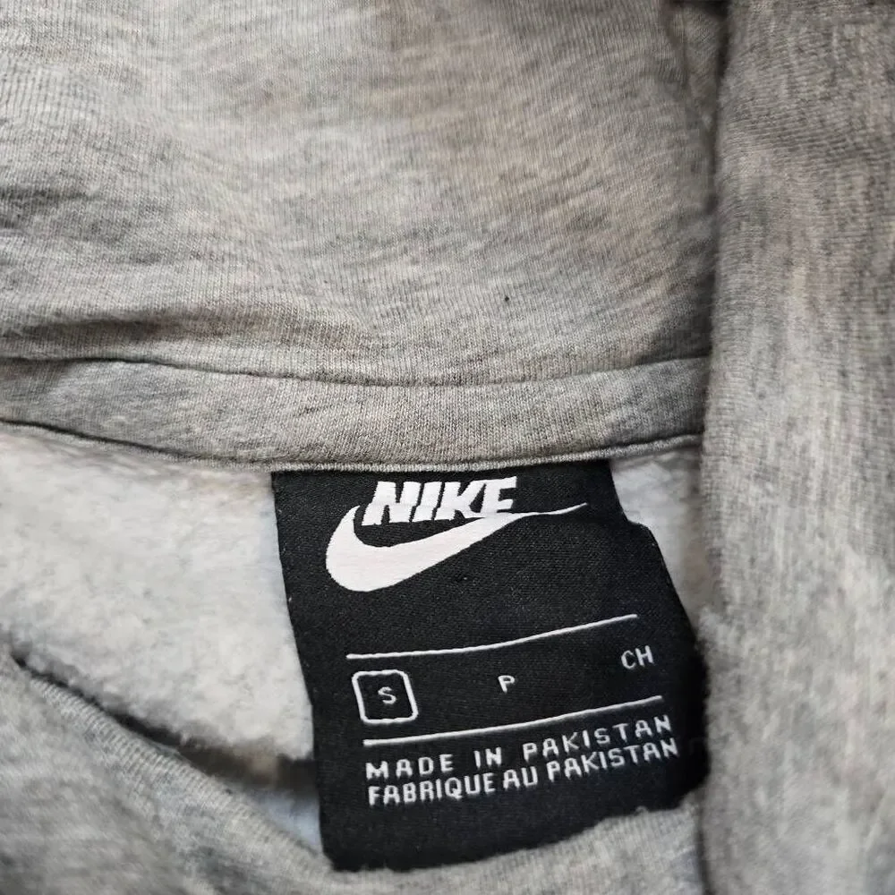 Nike Hoodie Women's Small Gray Funnel Neck Long Sleeve Pullover Gorpcore Stretch
